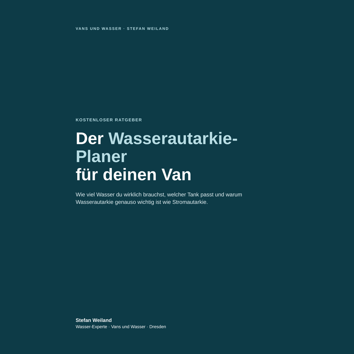 Wasserautarkie-Planer für deinen Van